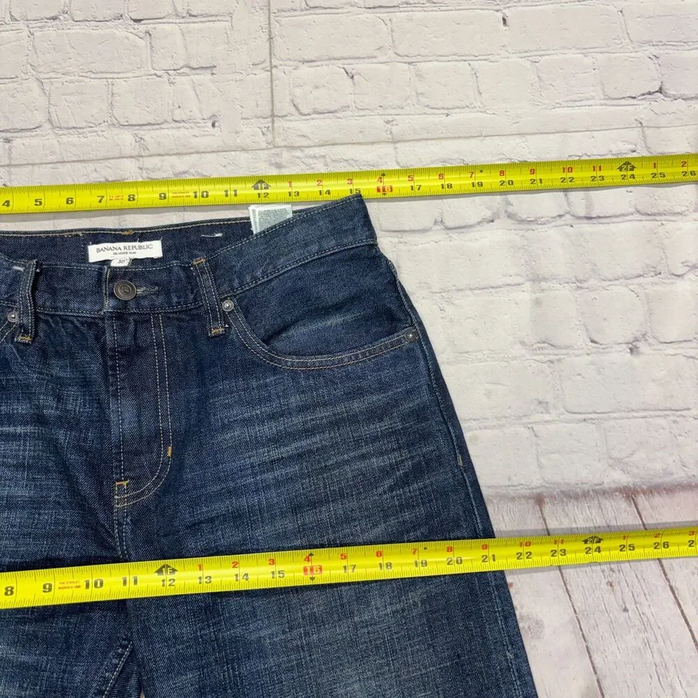 Banana Republic Men Selvedge Slim Fit Jeans Size 30 Denim FA25 C128 -19